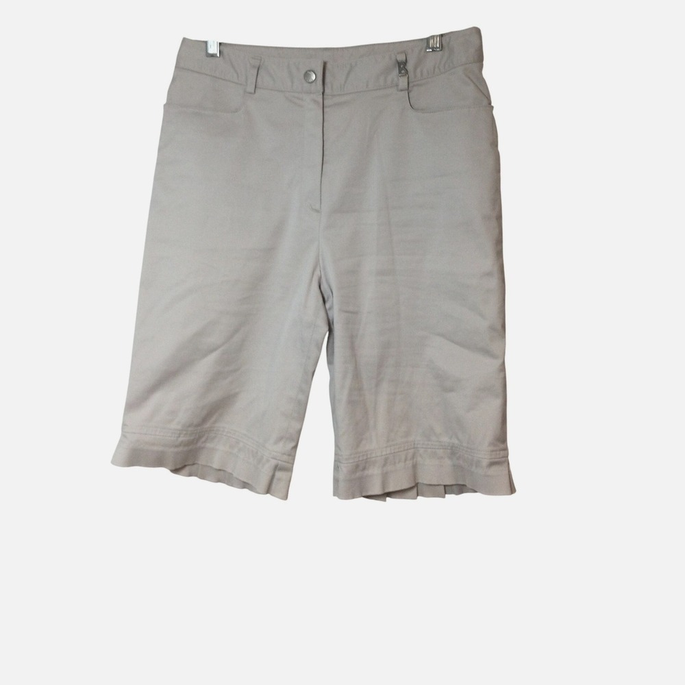 Bogner Golf Shorts Flat Front Lightweight Beige womens Size 8 (273)